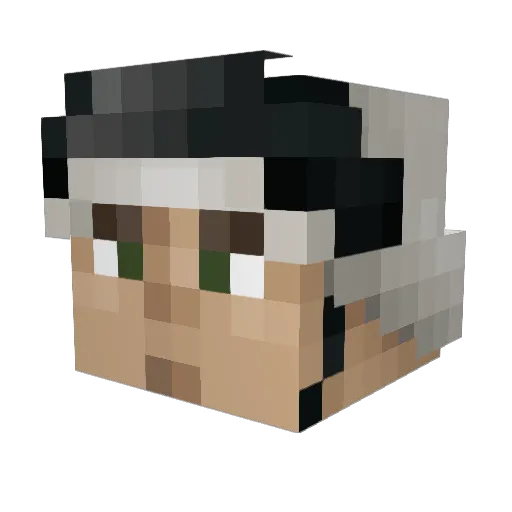 TRexArch Minecraft avatar head, 3D render