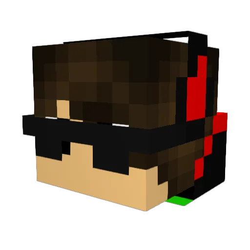 TRexGamer223 Minecraft avatar head, 3D render