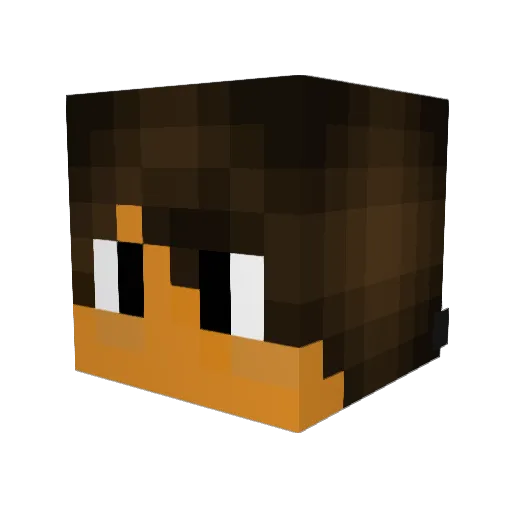 TRexMaster44 Minecraft avatar head, 3D render