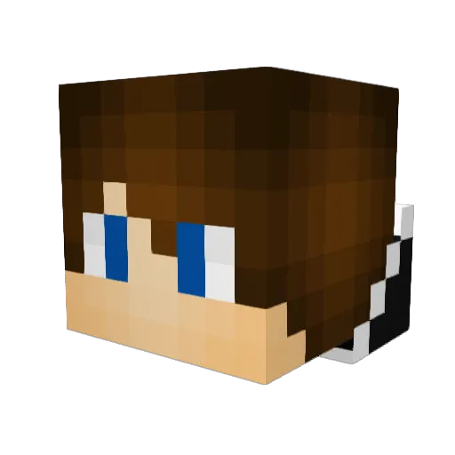 TRexPro Minecraft avatar head, 3D render