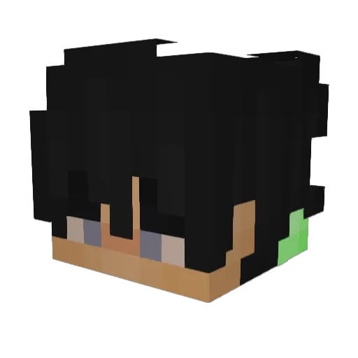 TRexSix Minecraft avatar head, 3D render