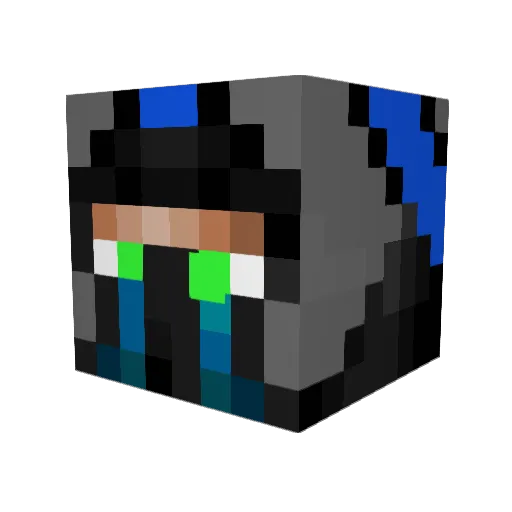 TRex_McMan Minecraft avatar head, 3D render