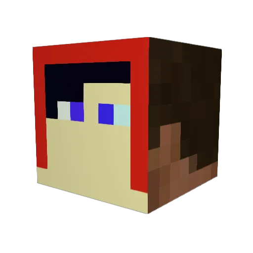 TRhunter54 Minecraft avatar head, 3D render
