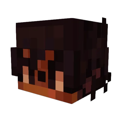 TRlCKSTERS Minecraft avatar head, 3D render