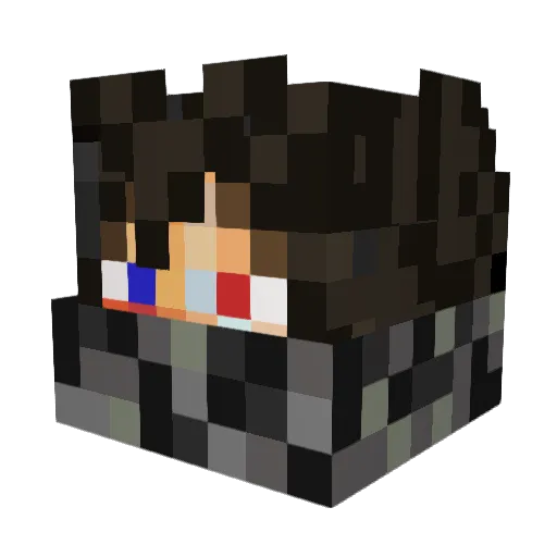 TRoli_0201 Minecraft avatar head, 3D render