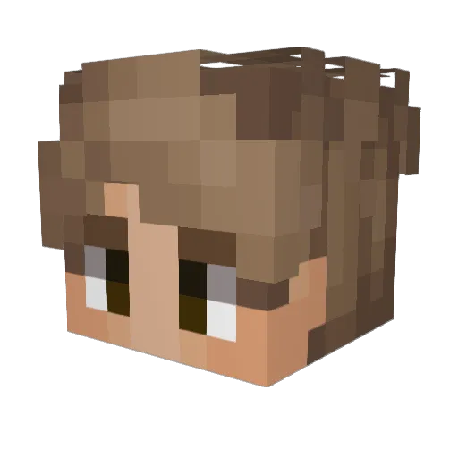 TS395 Minecraft avatar head, 3D render