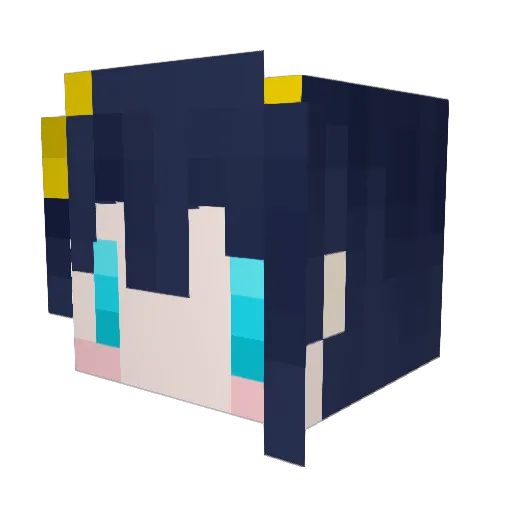 TS7iR Minecraft avatar head, 3D render