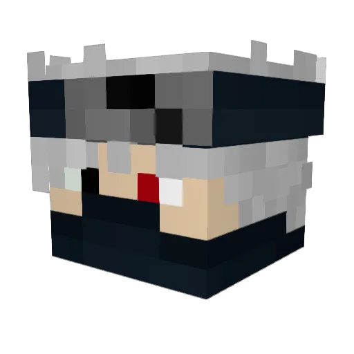 TS Minecraft avatar head, 3D render