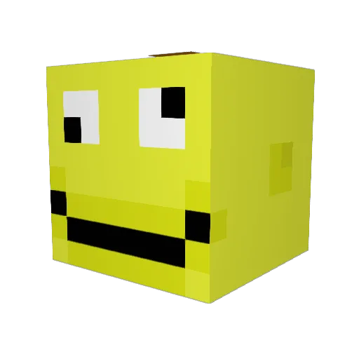 TSAK67 Minecraft avatar head, 3D render