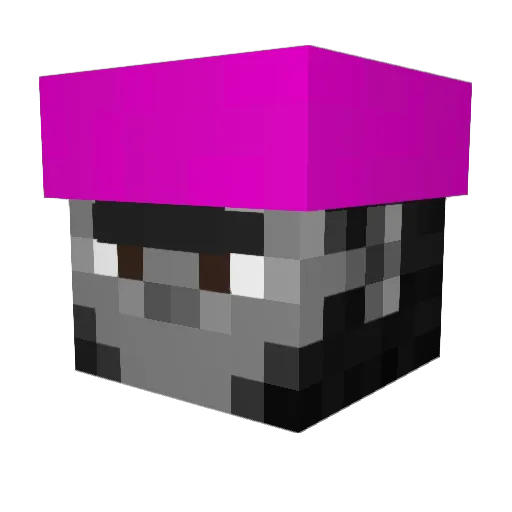 TSC_clout Minecraft avatar head, 3D render