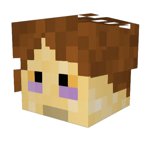 TSC_tac Minecraft avatar head, 3D render