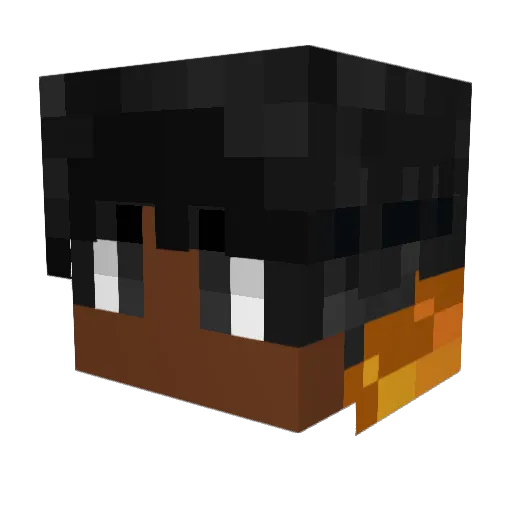 TSG26 Minecraft avatar head, 3D render