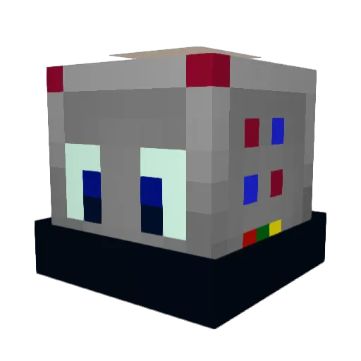 TSHelkar Minecraft avatar head, 3D render