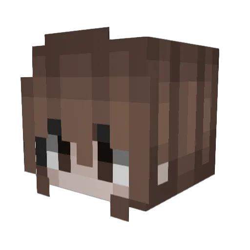TSK23 Minecraft avatar head, 3D render