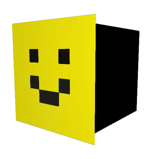 TSLA420 Minecraft avatar head, 3D render