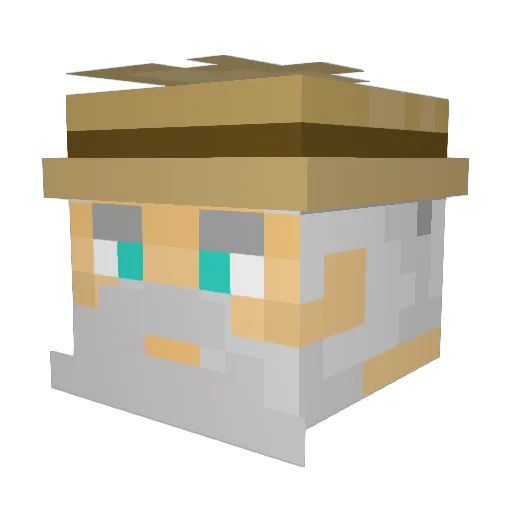 TSMBillyJeanGod Minecraft avatar head, 3D render