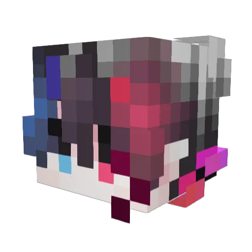 TSPLATER Minecraft avatar head, 3D render