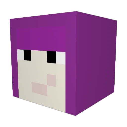 TSTD36 Minecraft avatar head, 3D render
