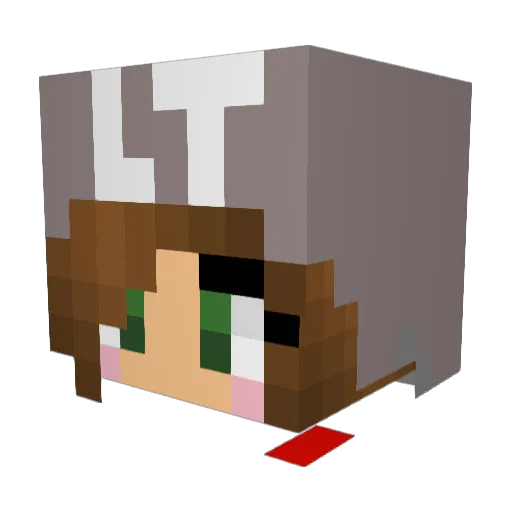 TSTLaci Minecraft avatar head, 3D render