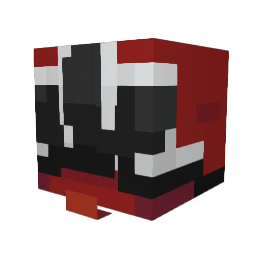 TST_Trash Minecraft avatar head, 3D render
