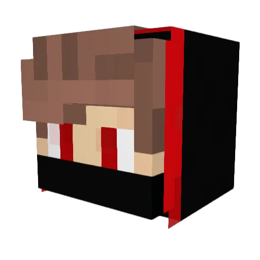 TS_Albert Minecraft avatar head, 3D render