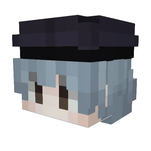 TS_SngJ Minecraft avatar head, 3D render