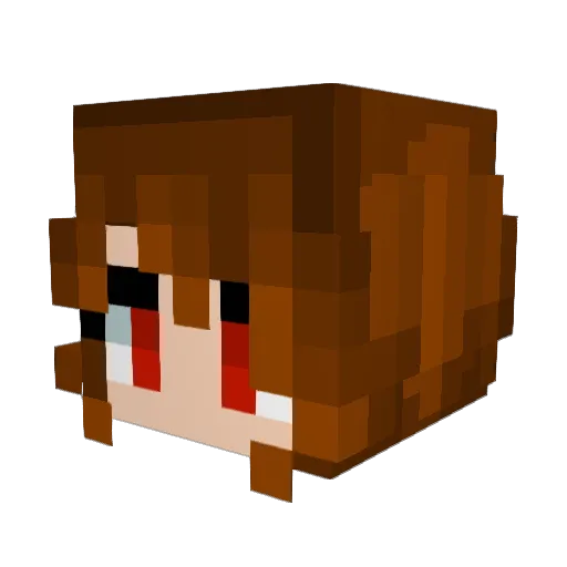TSapphireT Minecraft avatar head, 3D render