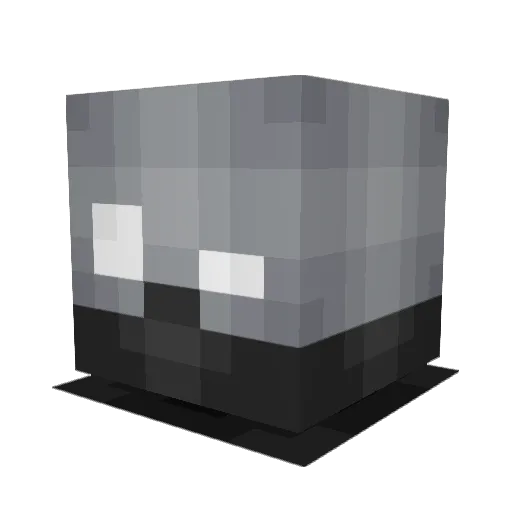 TSethT Minecraft avatar head, 3D render