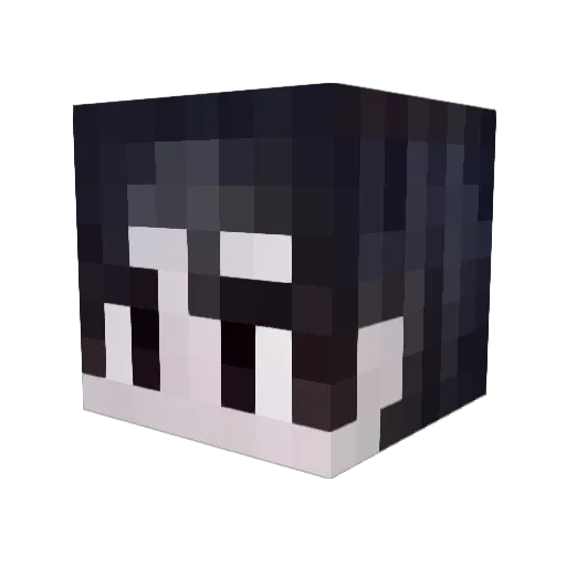 TShutle Minecraft avatar head, 3D render