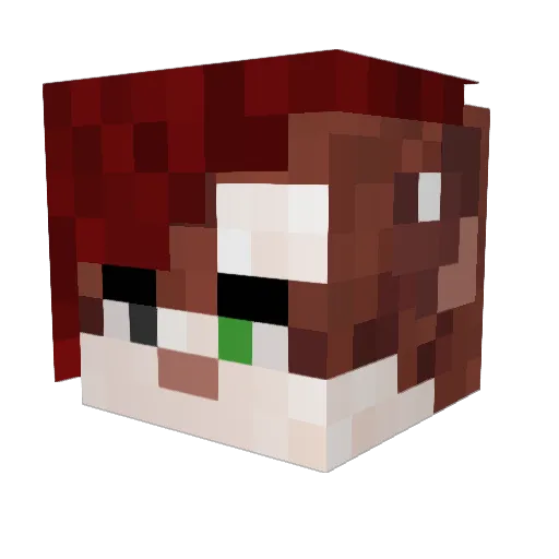 TSomnambula Minecraft avatar head, 3D render