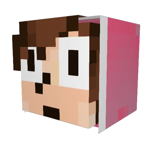 TSonly Minecraft avatar head, 3D render