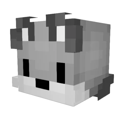 TSport7 Minecraft avatar head, 3D render