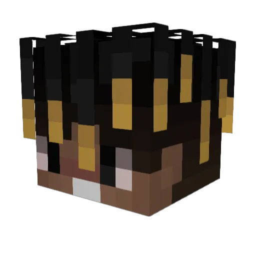TSvili Minecraft avatar head, 3D render