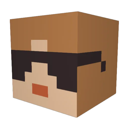TSwift13 Minecraft avatar head, 3D render