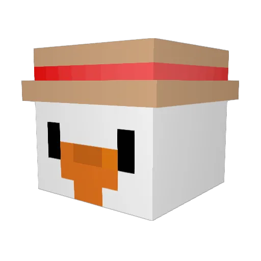 TT1UE Minecraft avatar head, 3D render
