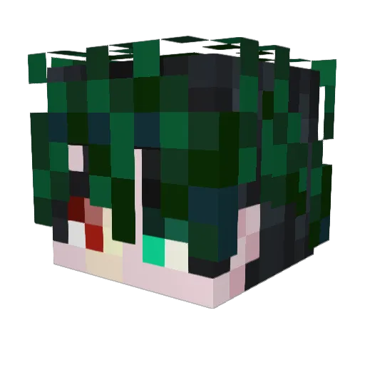 TT919 Minecraft avatar head, 3D render
