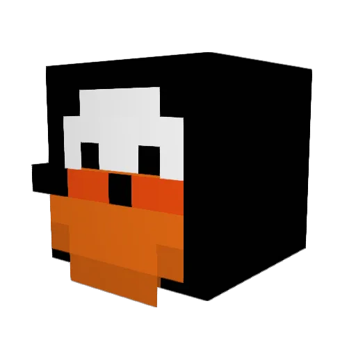TTC3111 Minecraft avatar head, 3D render