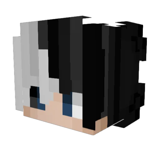TTFire Minecraft avatar head, 3D render