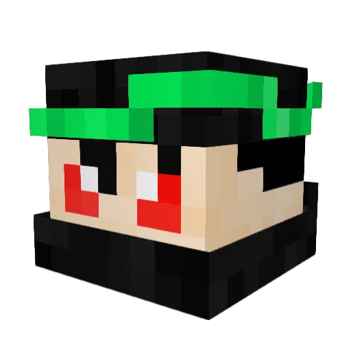 TTK_Knives Minecraft avatar head, 3D render