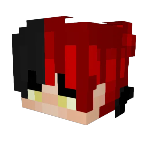 TTM_razer Minecraft avatar head, 3D render
