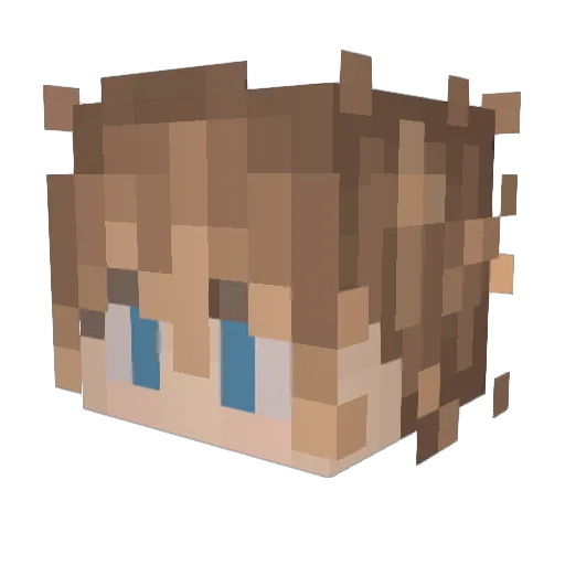 TTPD Minecraft avatar head, 3D render