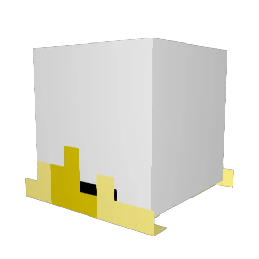 TTRATOM Minecraft avatar head, 3D render