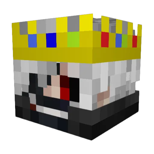 TTRRoman Minecraft avatar head, 3D render