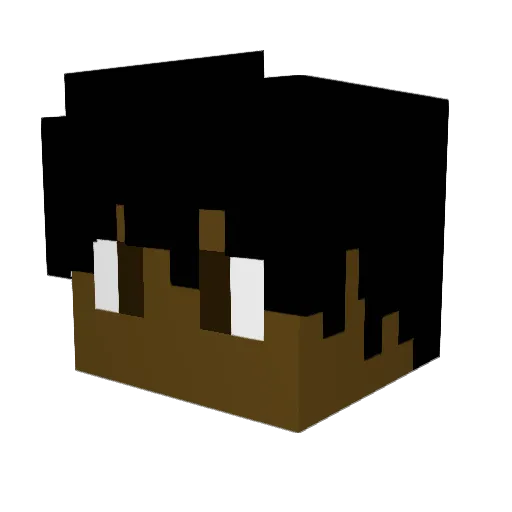 TTRlP Minecraft avatar head, 3D render