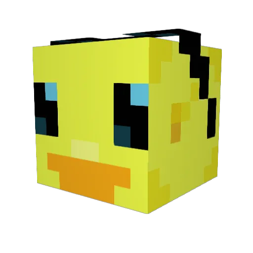 TTTMMMPPP Minecraft avatar head, 3D render