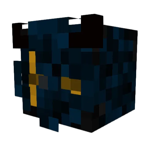 TTT_ak Minecraft avatar head, 3D render