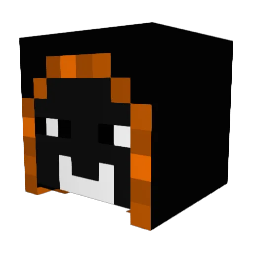 TTTfirefox_TY Minecraft avatar head, 3D render