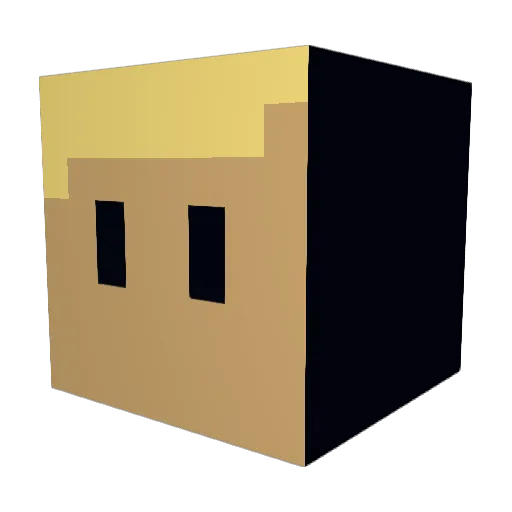 TTURTLEKING Minecraft avatar head, 3D render