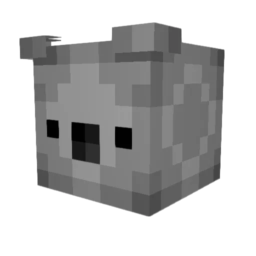 TTUUCCII Minecraft avatar head, 3D render