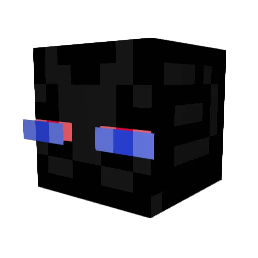 TTVEnderZ Minecraft avatar head, 3D render
